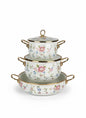 Enamel Cooking Pot 3 Pcs Set