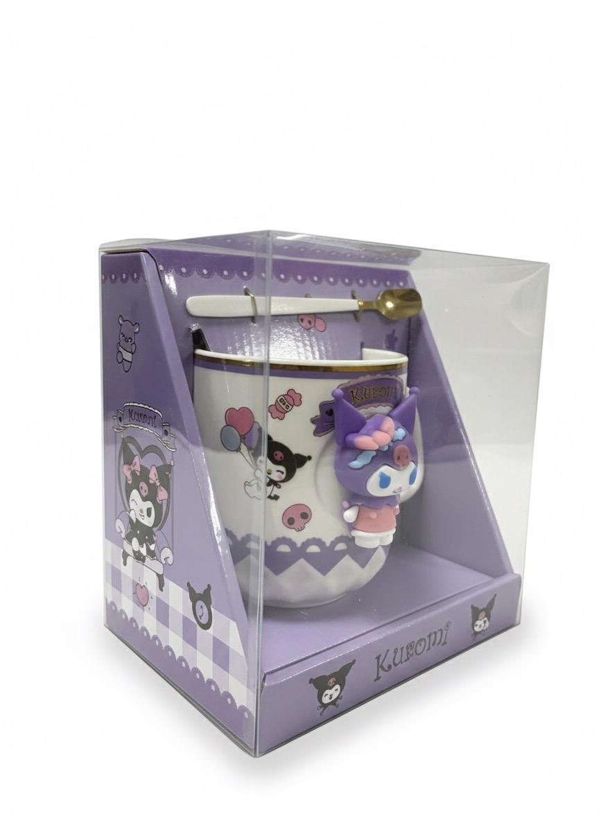 Cup Big With Gold Spoon