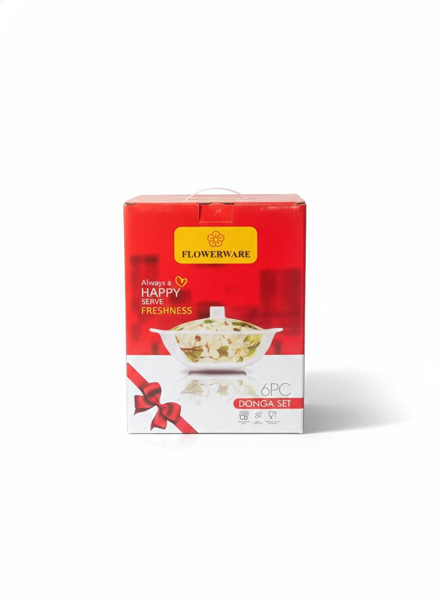Melamine Donga Flowerware 3 Pcs Set