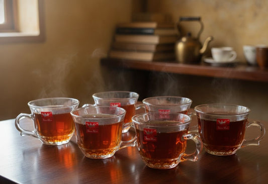 Glass Tea Cup 6 Pcs Set 269A/B/C