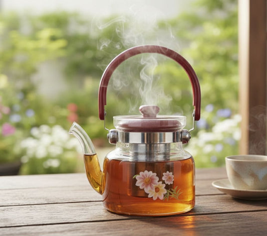 Glass Tea Pot 600 ML Flame Proof MY-214A