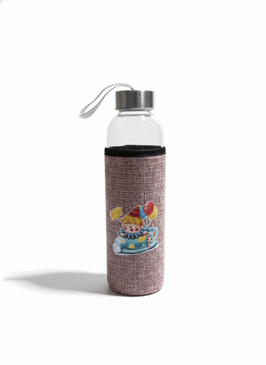 Glass Water Bottle With Bag