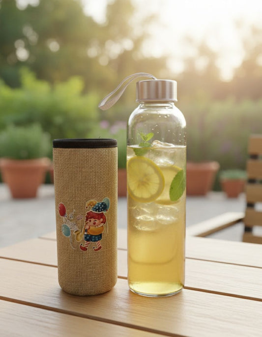 Glass Water Bottle With Bag