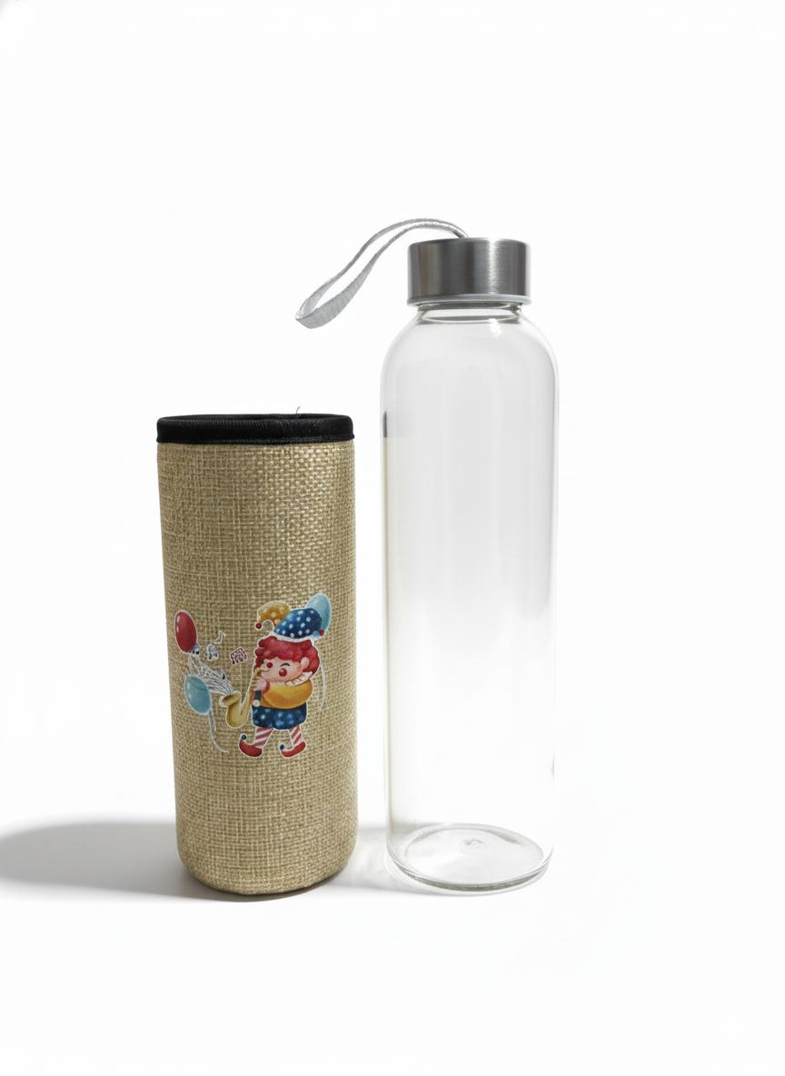 Glass Water Bottle With Bag