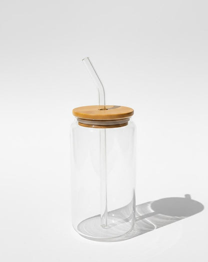 Plain Glass With Straw