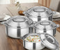 Hot Pot Casserole 4 Pcs Set 500ml,1000ml,1500ml and 2500ml.