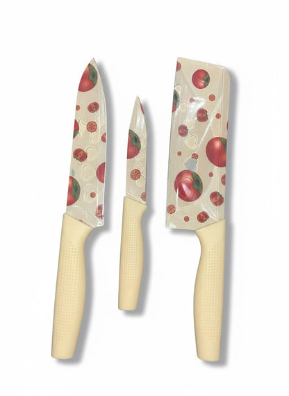 Knife with Cover 3 Pcs Set