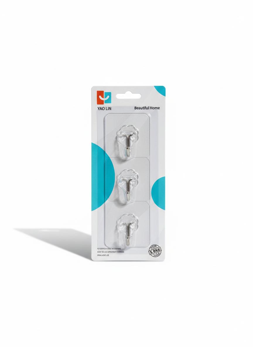 3 Pcs Adhesive Hook