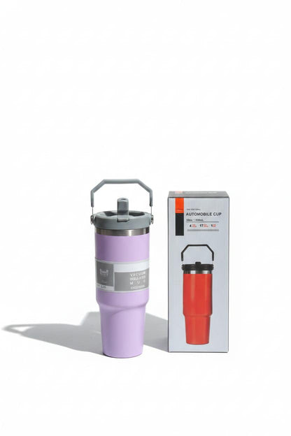 Automobile Cup Flip Straw Flask 900ml
