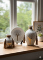 Ceramic Flower Pot And Plate 3pcs Set Small