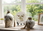 Ceramic Flower Pot And Plate 3pcs Set Big