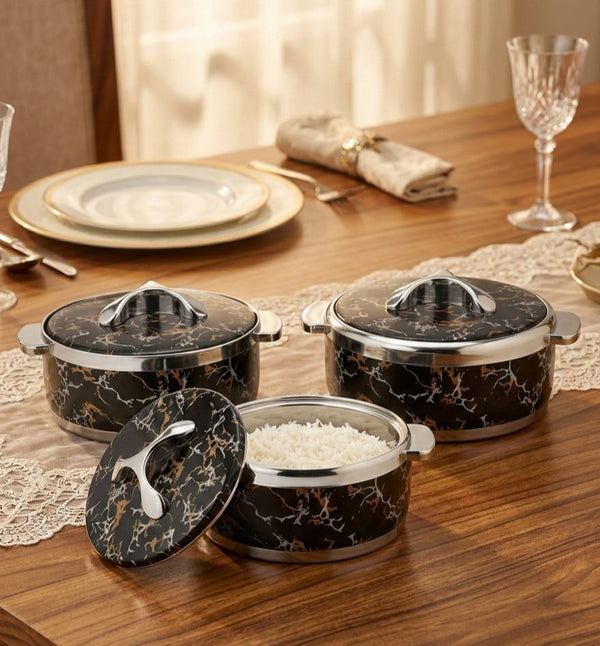 Casserole 3 Pcs Set 1500,2000,2500 Platinum