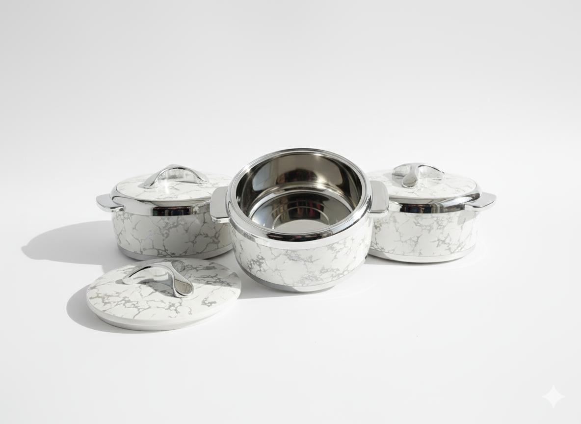 Casserole 3 Pcs Set 1500,2000,2500 Platinum