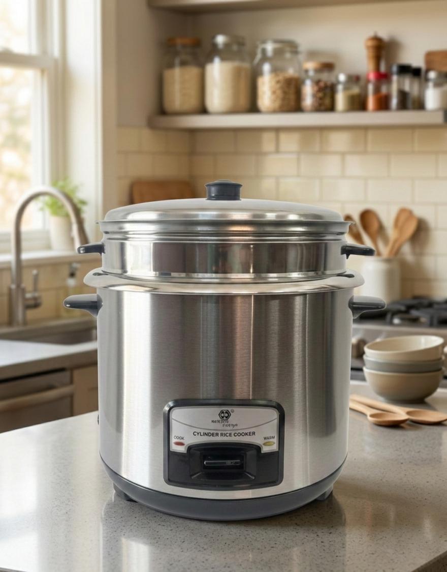 Rice Cooker 2 Ltrs Steel 208