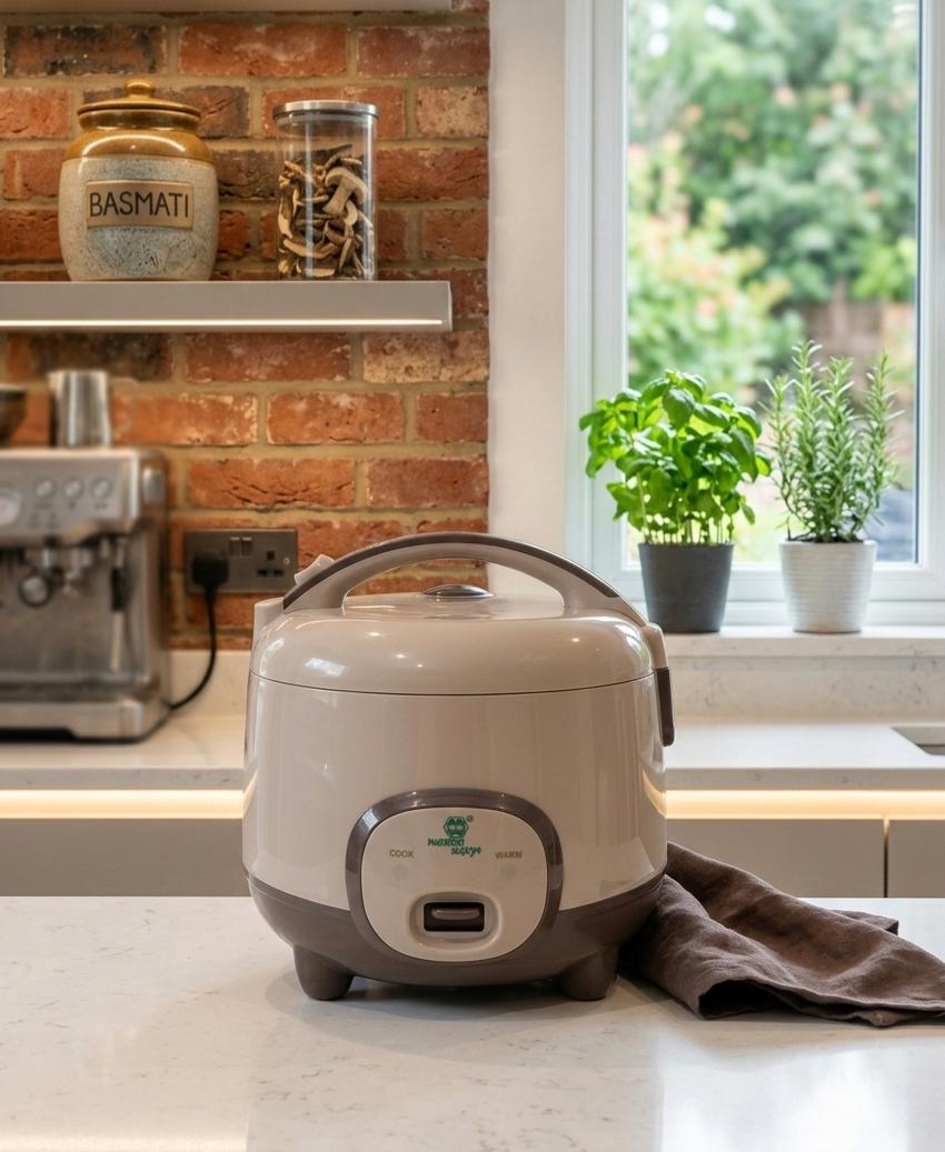 Rice Cooker 1 Ltrs, 100. DELUXE Non-Stick Coating 400W