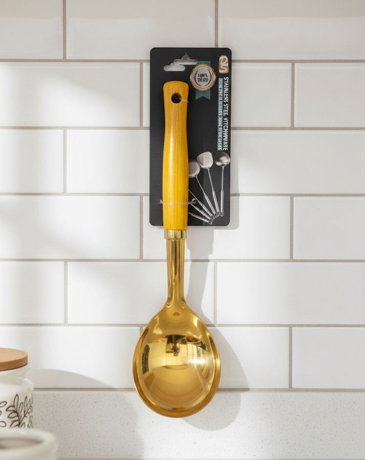Golden Serving Spoon 1