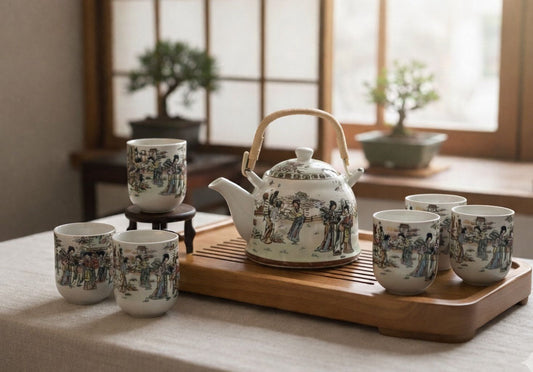 Tea Set With Kettle with Bag