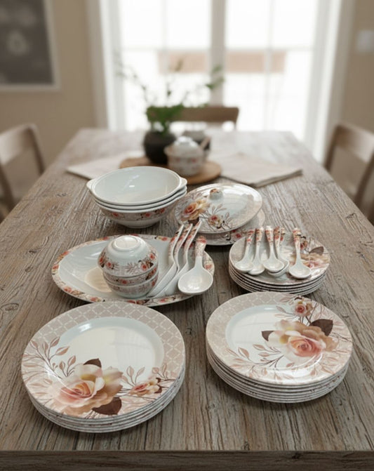Dinner Set 41 Pcs  Goldenleaf