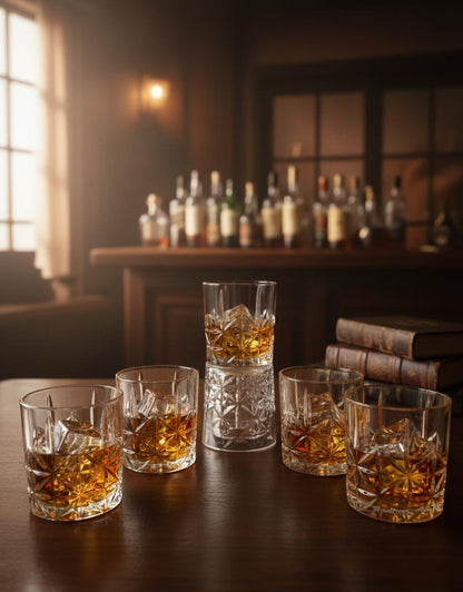 Whiskey Glass 340ml 6 Pcs Set DSY2035-2