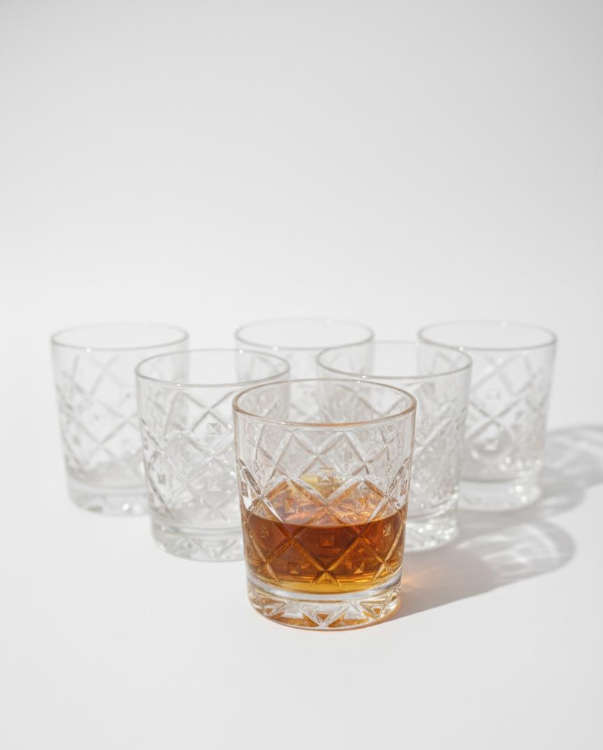 Whiskey Glass 6 Pcs Set KB106-1B 205ml