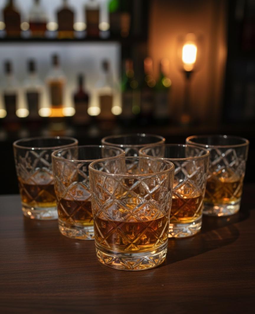 Whiskey Glass 6 Pcs Set KB106-1B 205ml