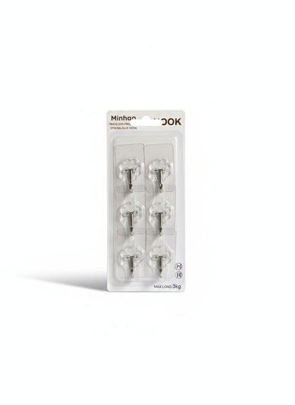 6 Pcs Adhesive Hook