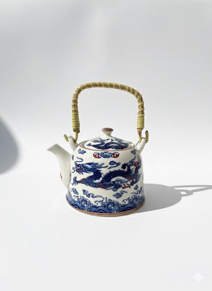 Ceramic Kettle with Bamboo Handle