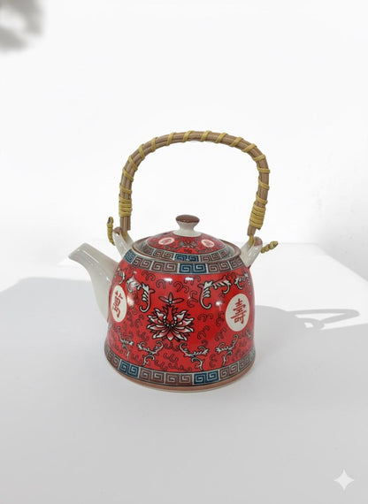 Ceramic Kettle with Bamboo Handle