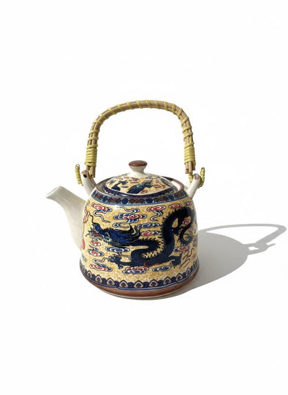 Ceramic Kettle with Bamboo Handle