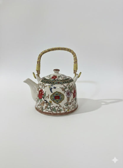 Ceramic Kettle with Bamboo Handle